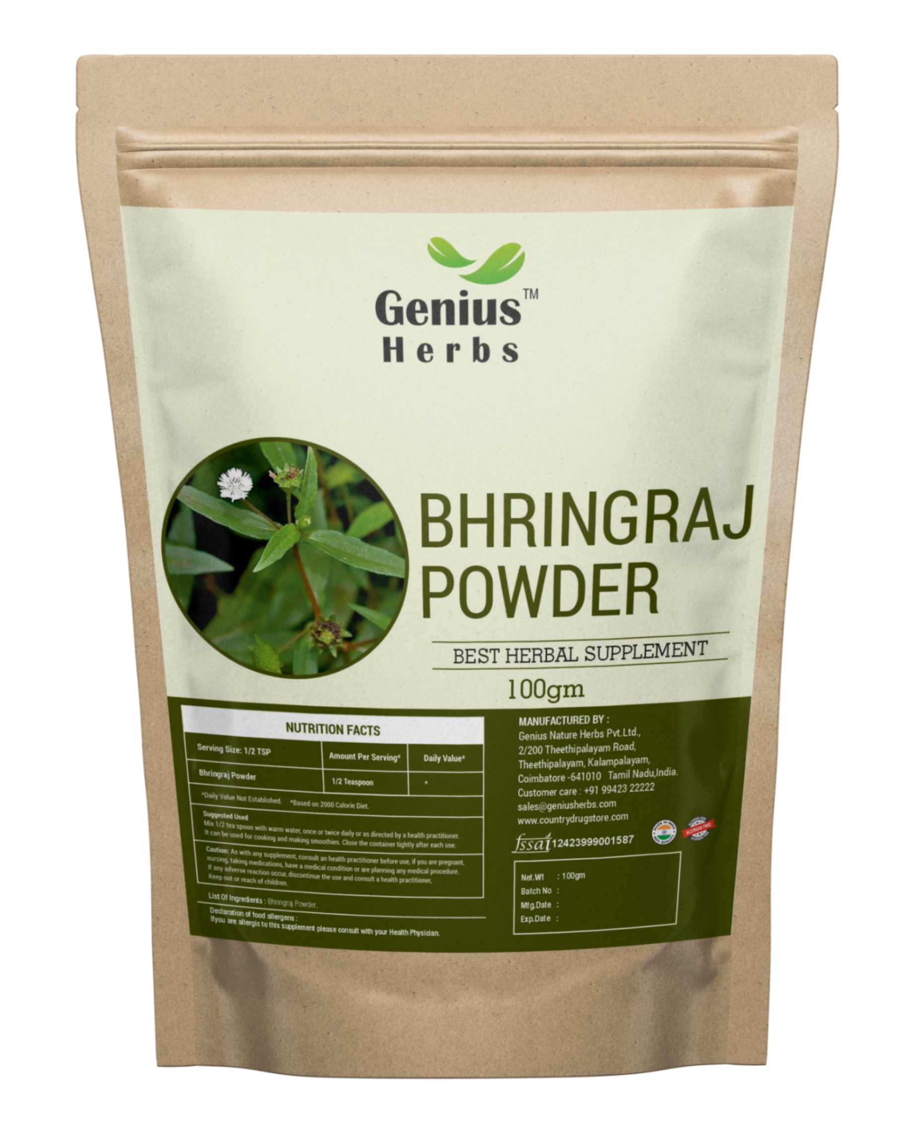 Bhringraj Powder Wholesale Manufacturer & Supplier in India